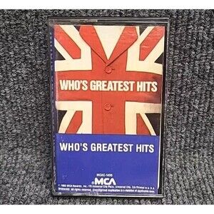 Vintage The Who "Who's Greatest Hits" Cassette Tape 1983  MCA Records